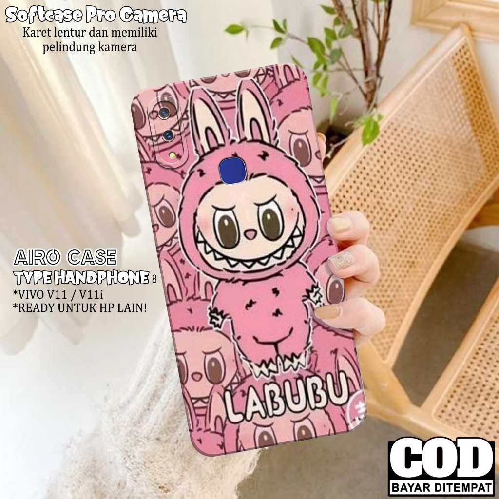 Case VIVO V11/V11i - Fashion Case KARTUN - Softcase VIVO V11/V11i - Silikon Pro Camera - Casing VIVO