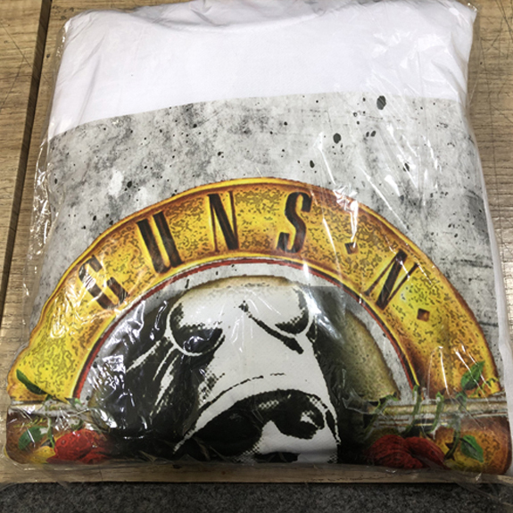 Sweater Hoodie Axl Rose GNR Band Guns N Roses Hoodie Putih Casual Unisex Bahan White Cotton Fleece |