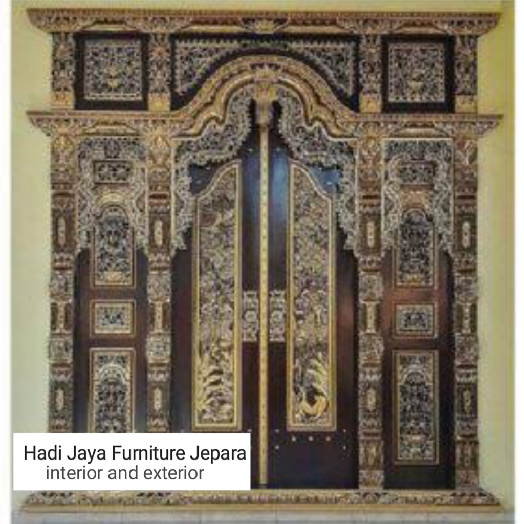 Pintu gebyok jawa pintu rumah