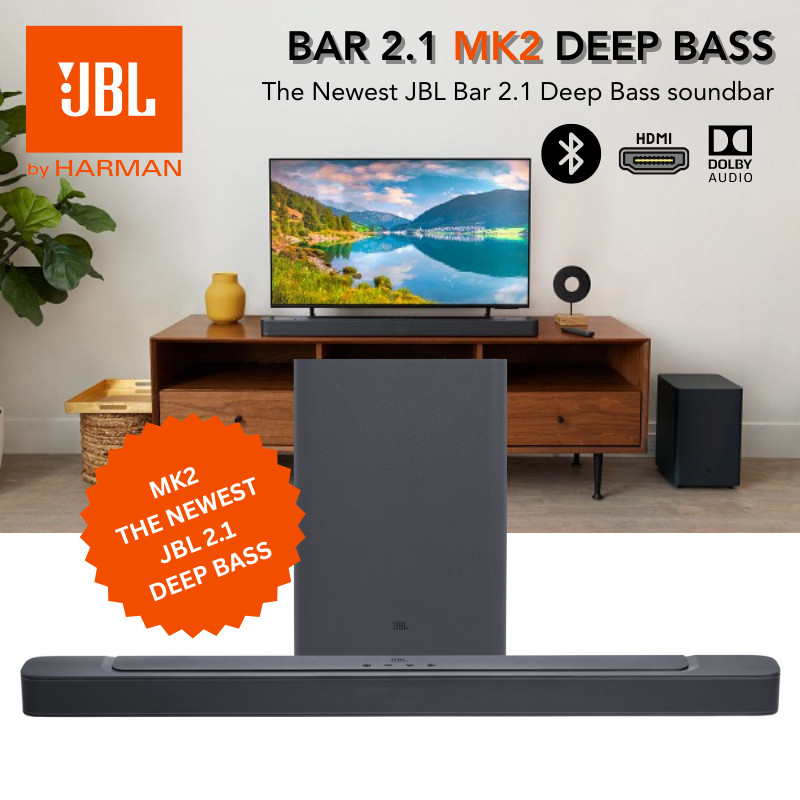Speaker Sound Bar JBL BAR 2.1 MK2 Deep Bass / Speaker Soundbar JBL Bar2.1 MKII JBL Bar 2.1 (MK2)