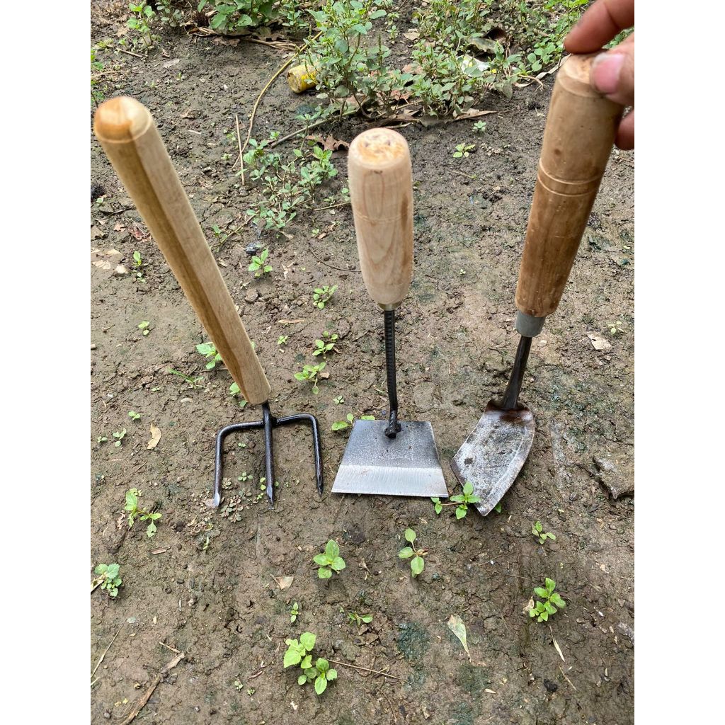 murah Paket Hemat isi 3 pcs Cangkul Garuk Rumput - Alat Pembersih Gulma - Alat Pemotong Rumput - Ala