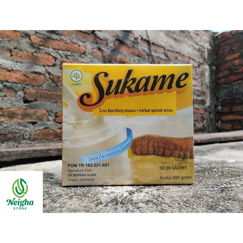 

Susu Kambing Etawa SUKAME 500 gram Isi 20 Sachet Gula Palm Plus Gamat Emas Kayu Manis Daun Kelor