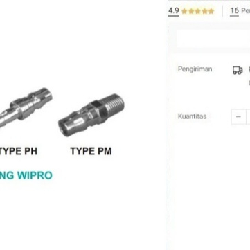 

PF-20 Quick Coupler Compressor Angin Kompresor Coupling PF20 PF 22