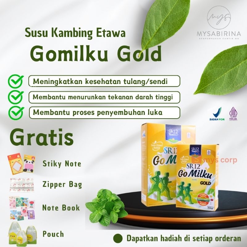 

SR12 GOMILKU GOLD| SUSU KAMBING ETAWA PREMIUM