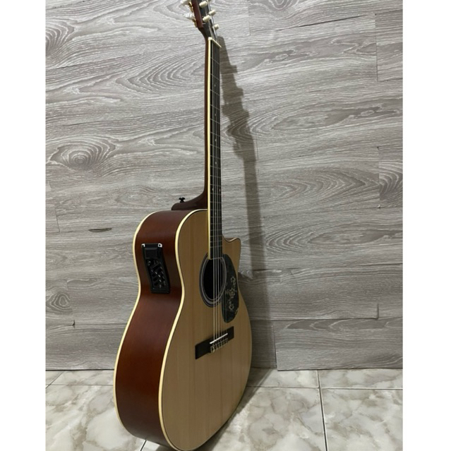 LP Gitar L-03 Nusantara Akustik Elektrik klasik high quality senar nilon cocok untuk pemula, Gitar k