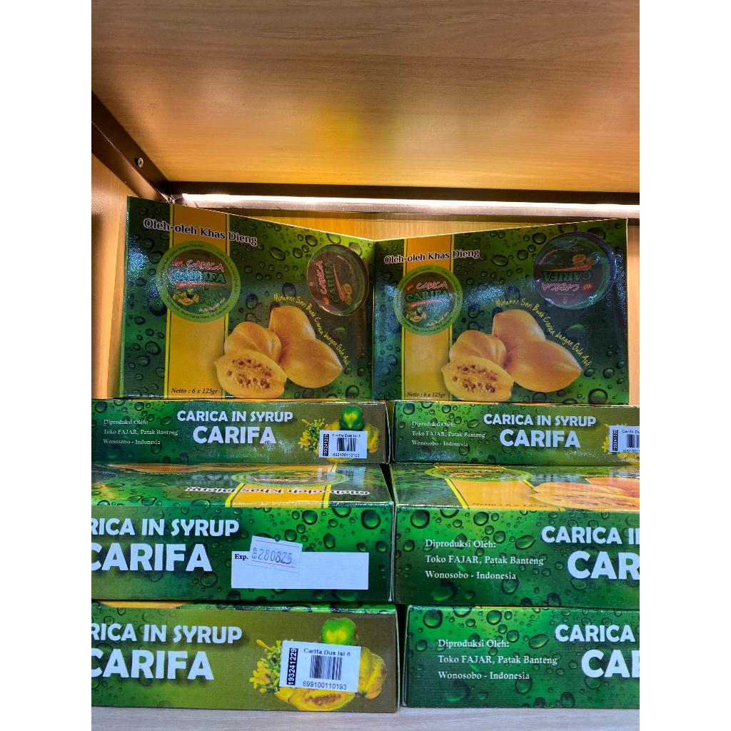 

Carica Carifa in syrup isi 6 Dus buah Carica Khas Dieng oleh oleh Khas Dieng