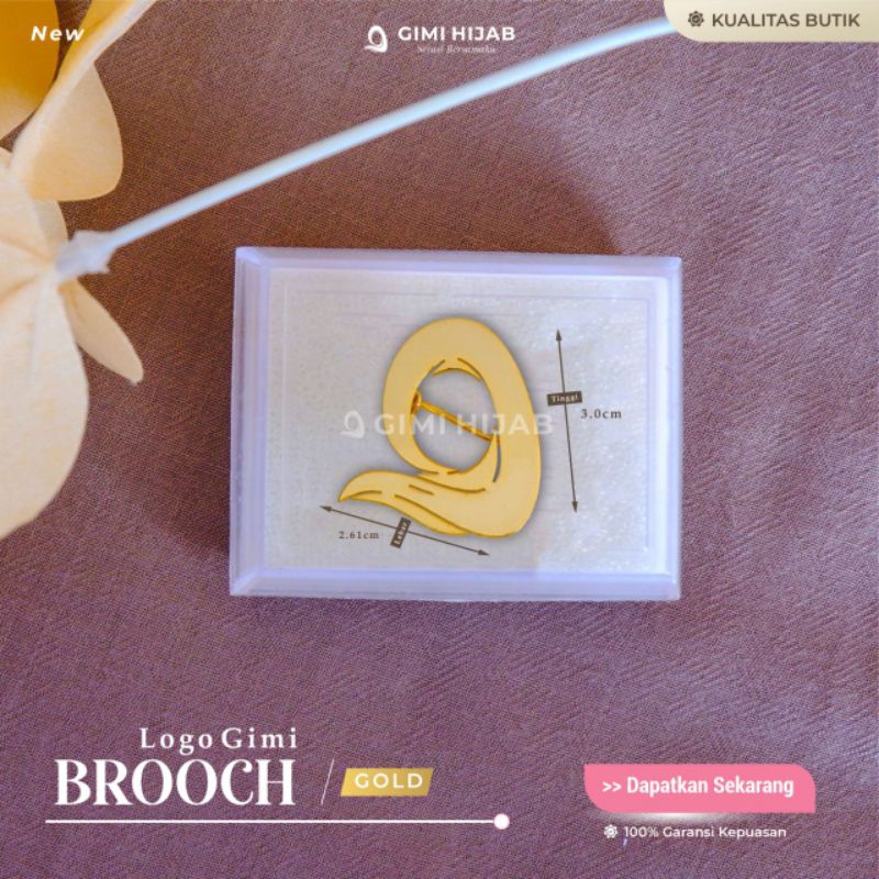 BROOCH LOGO GIMI HIJAB (Exclusive Logo Gimi)