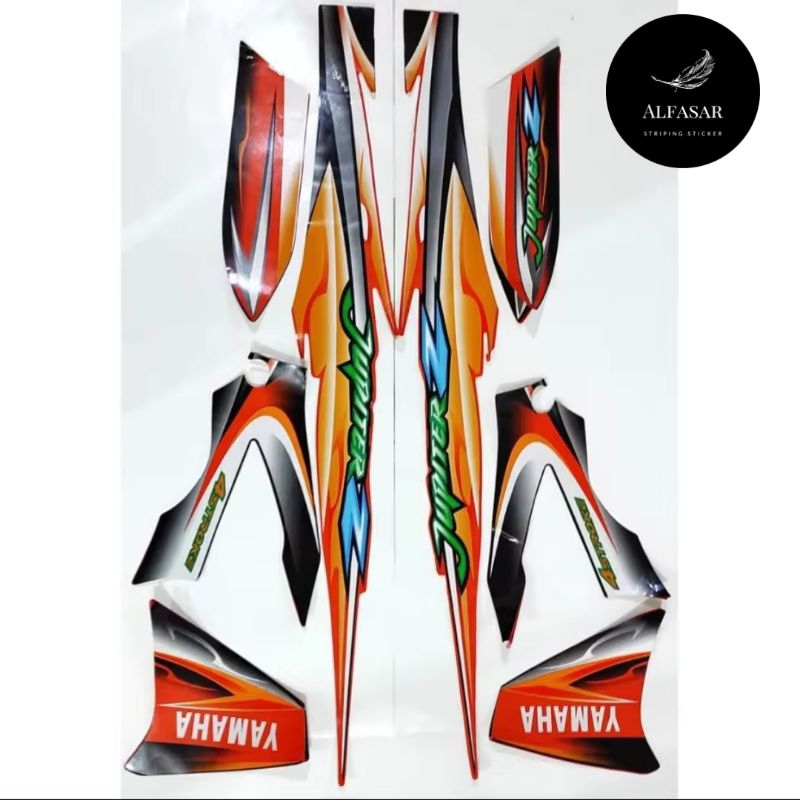 STICKER Striping YAMAHA JUPITER Z 2005 Orange