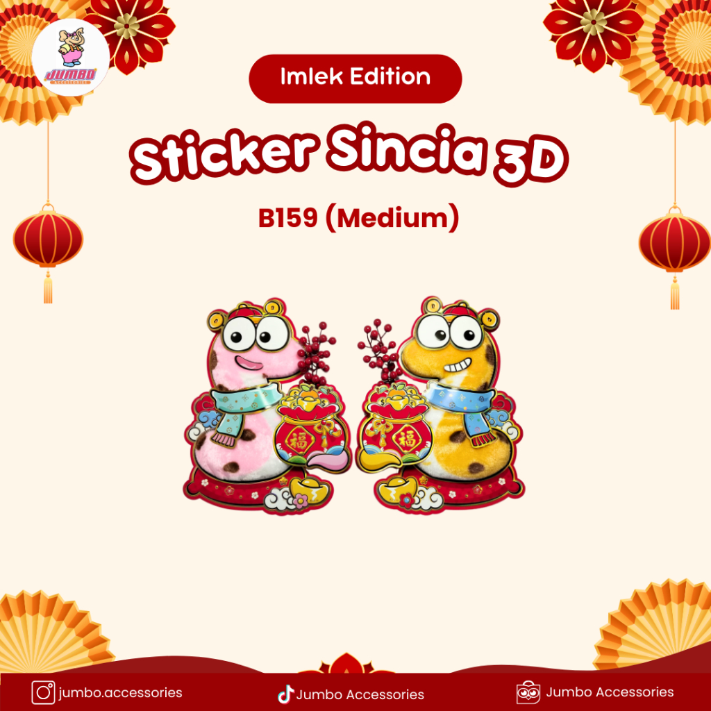 

Imlek Special Editin Stiker Sincia B159 (Medium) Jumbo Accessories
