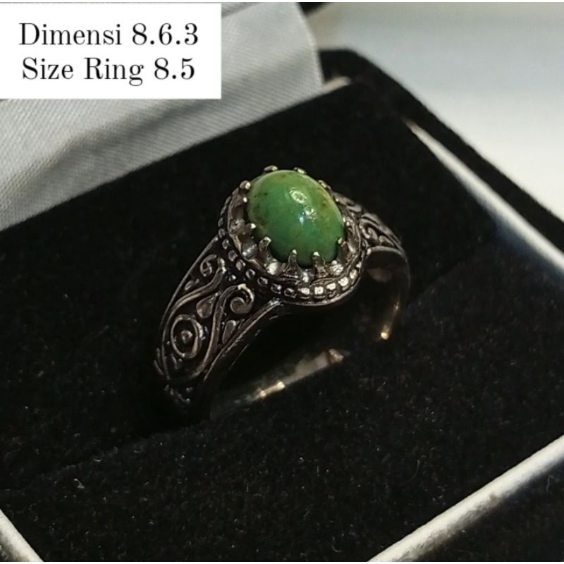 Cincin Pirus Persia Hijau Gradasi Apik Minion
