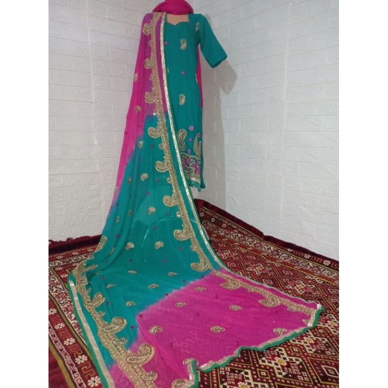 kurti set lengkap cetar dewasa / baju India dewasa