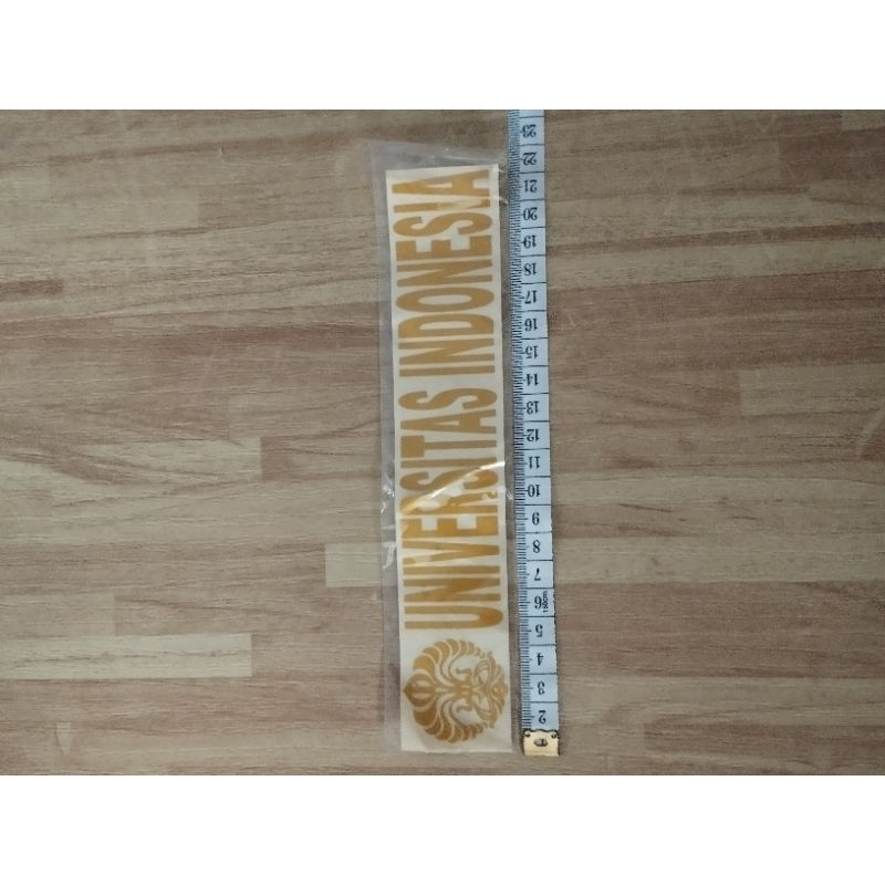 STIKER CUTTING UNIVERSITAS INDONESIA KUNING