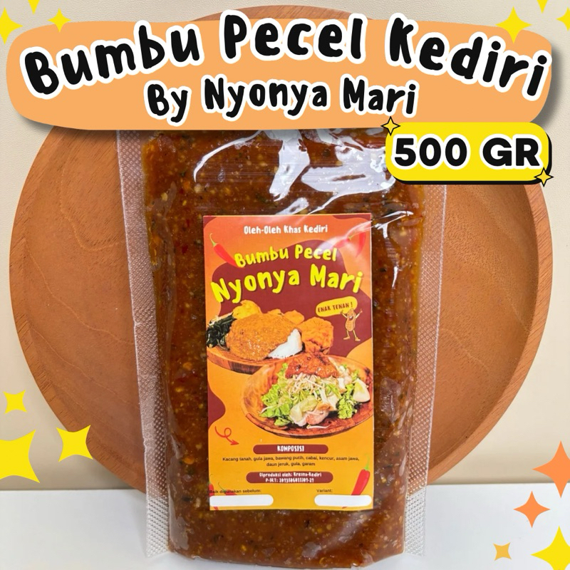 

SAMBEL PECEL KEDIRI NYONYA MARI 500 GR