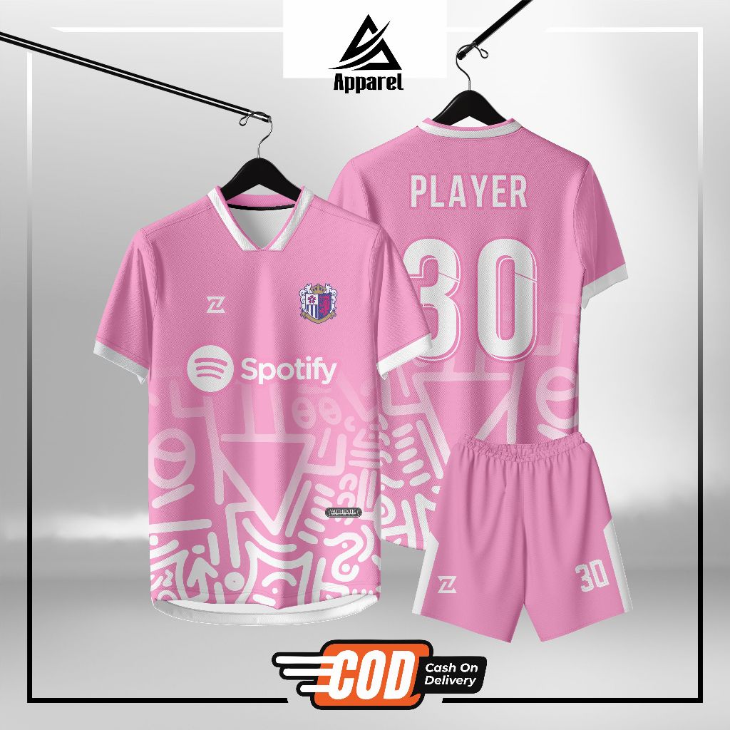 Jersey Printing Jersey Futsal Jersey Volly Jersey Bola Baju Futsal Custom pink