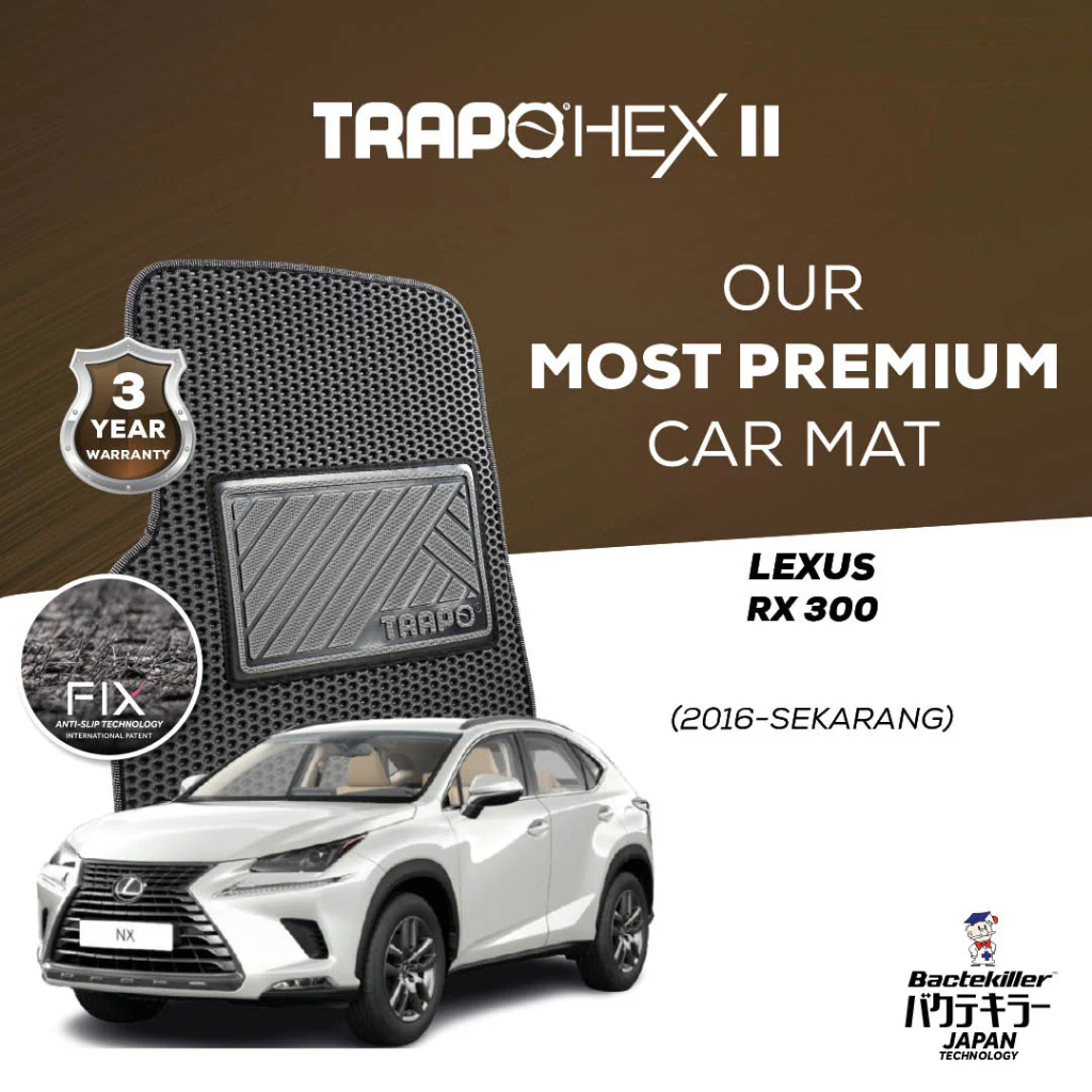 Karpet Mobil Premium Trapo Hex Lexus RX 300 (2016-Sekarang) Karpet Lexus RX 300