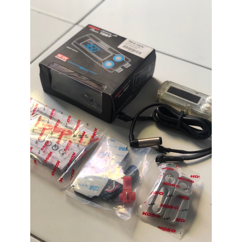 Koso digital power meter test blue back light