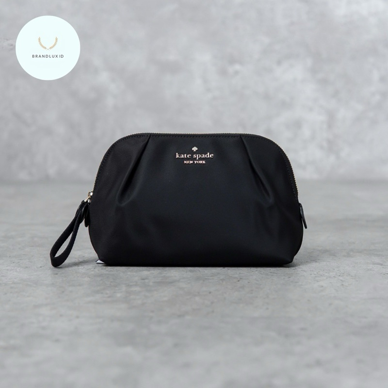 Kate Spade Nylon Zip Pouch in Black GHW