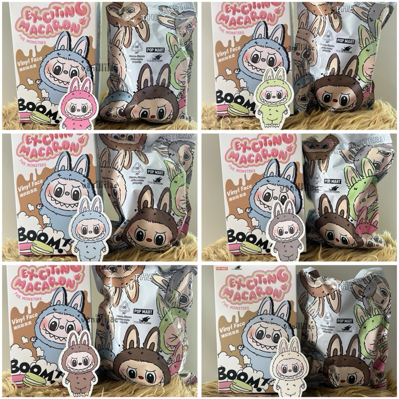 [PROMO] ORI Exciting Macaron The Monsters Labubu V1  Lychee Berry Toffee Sea Salt Coconut Green Grap