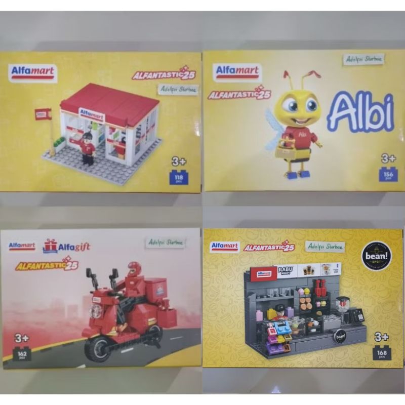 Alfa Bricks toys collections brick minimarket alfamart convenience store alfantastic 25 118 pcs albi