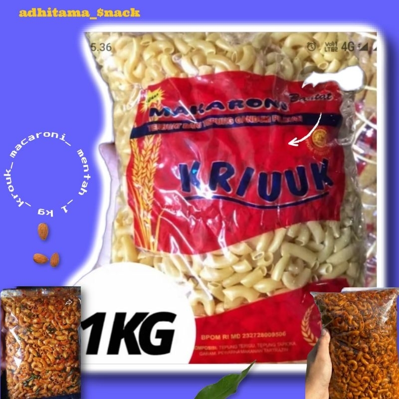 

macaroni kriuk 1 kg /macaroni mentah