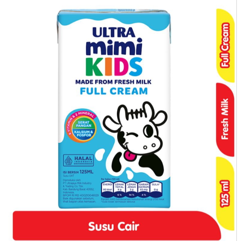 

susu ultra mimi 125ml coklat strawberry full cream