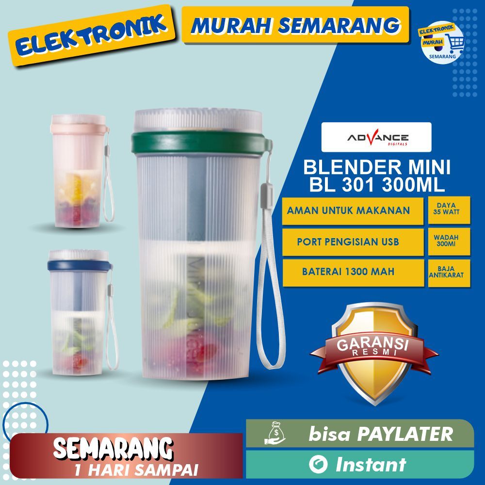 Advance Mini Blender Portabel BL-301 kapasitas 300 ml BL 301 BL301