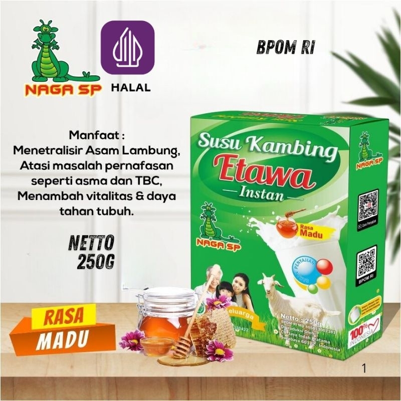 

SUSU KAMBING ETAWA250gr. 3 VARIAN, UNTUK Vitalitas, untuk ibu hamil,dan lasia