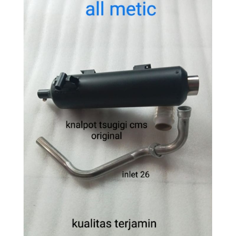 "Knalpot original tsugigi cms "all metic" beat vario scoopy mio".
