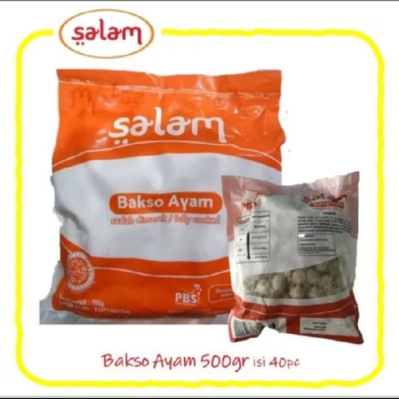 

Salam Bakso Ayam 500gr Isi 40pc