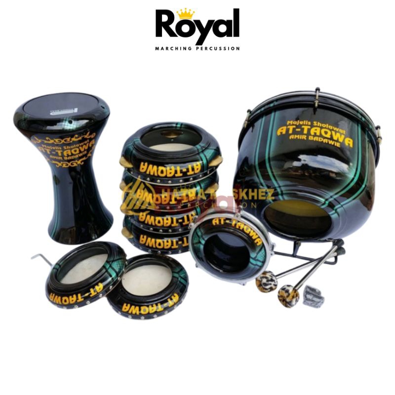 Rebana Hadroh 1 Set Lengkap Alat Hadroh Jepara Full Set Kualitas Terbaik