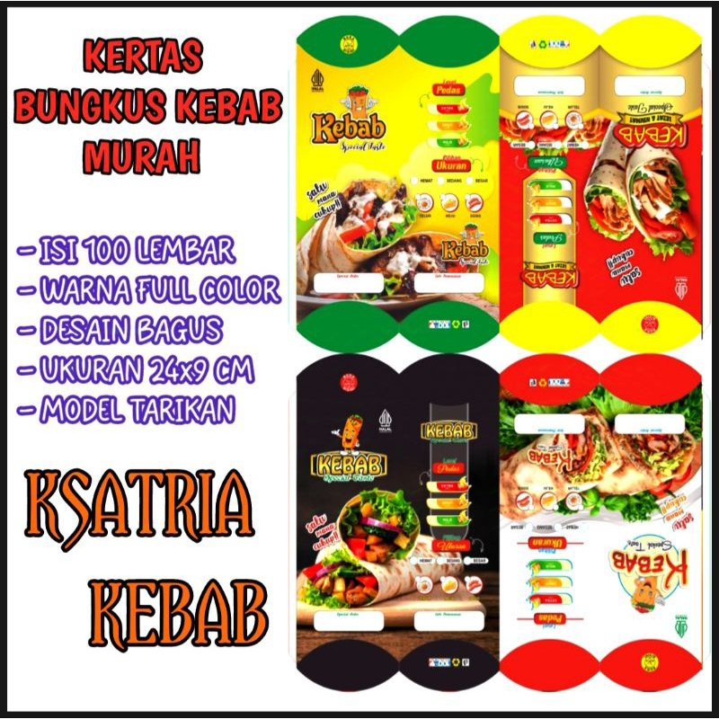 

KERTAS KEBAB 100 PCS 24x9 CM