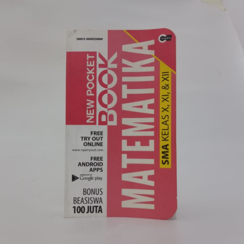 Preloved ORIGINAL Buku New Pocket Book Matematika SMA Kelas 10, 11, 12 Buku Pelajaran Matematika