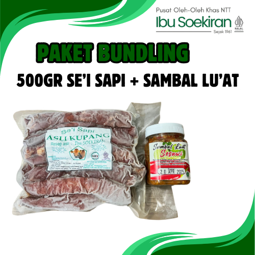 

PAKET BUNDLING HEMAT 500GR SE'I SAPI + SAMBAL LU'AT