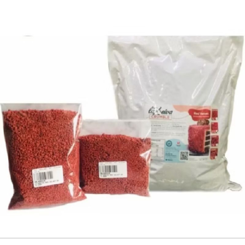 

RED VELVET LA KREIVA CRUMBLE 500 GR REPACK / LAKREIVA COOKIE CRUMB REMAHAN