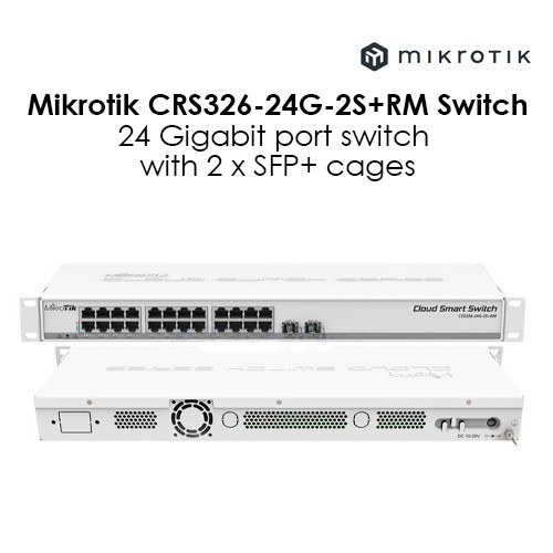 Mikrotik CRS326-24G-2S+RM RouterBoard CRS326-24G-2S+RM