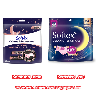 SOFTEX CELANA MENSTRUASI / PEMBALUT WANITA / PEMBALUT CELANA