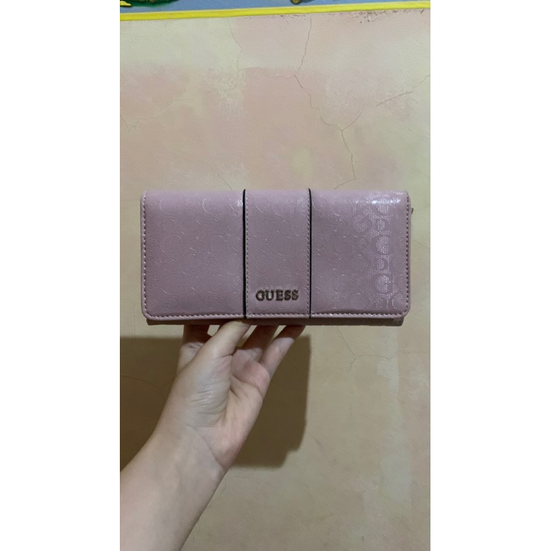 DOMPET PANJANG GUESS PINK ORIGINAL