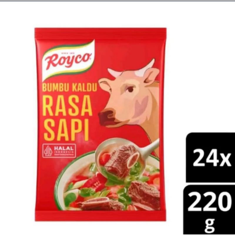 

Royco kaldu rasa sapi 24 x 220gram