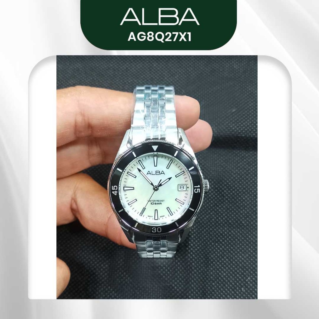 Jam Tangan Wanita Alba AG8Q27X1 Sky Blue Original