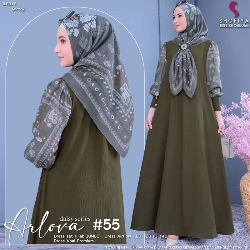 Arvova Dress Set Hijab Jumbo