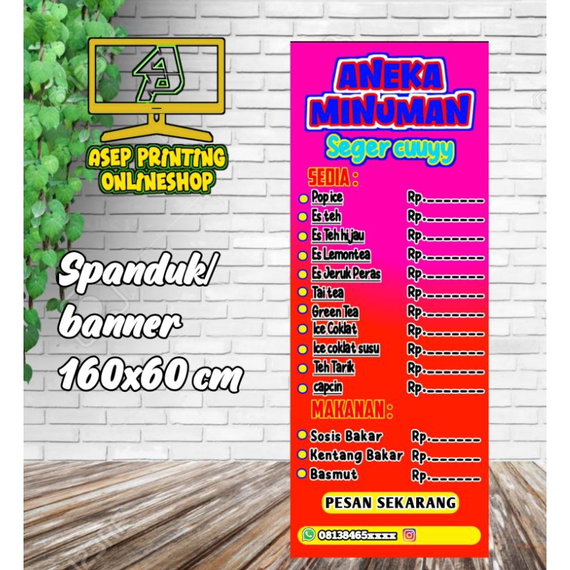 SPANDUK/BANNER ANEKA MINUMAN