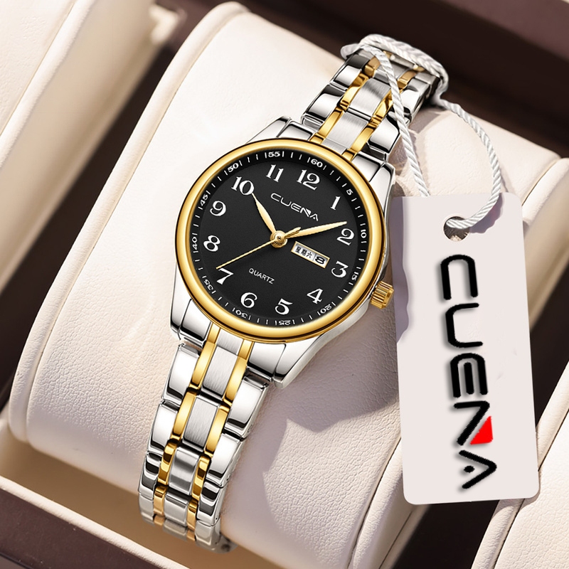 CUENA Jam Tangan Wanita Murah Original Anti Air Kecil Terbaru 2024 Analog Arloji Cewek