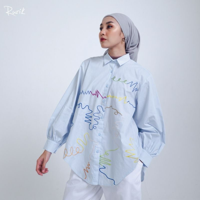 RURIK DOODLE EMBROIDERY SHIRT
