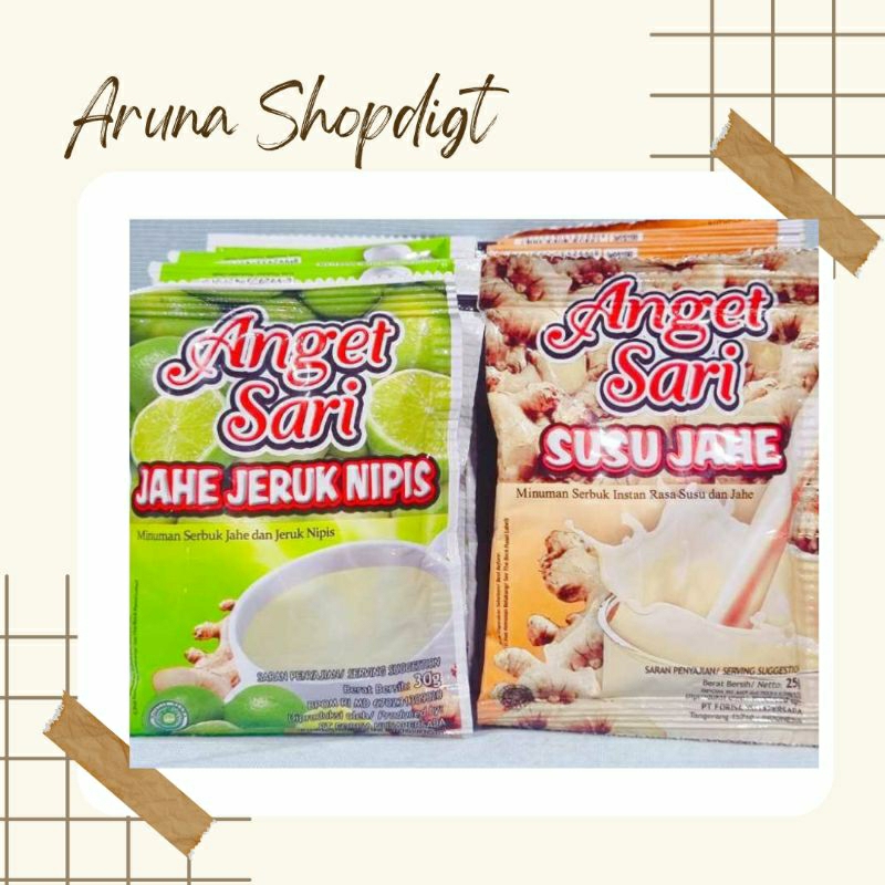 

Anget Sari Susu Jahe/ Jahe Jeruk Nipis/ Wedang jahe (1 PCS)