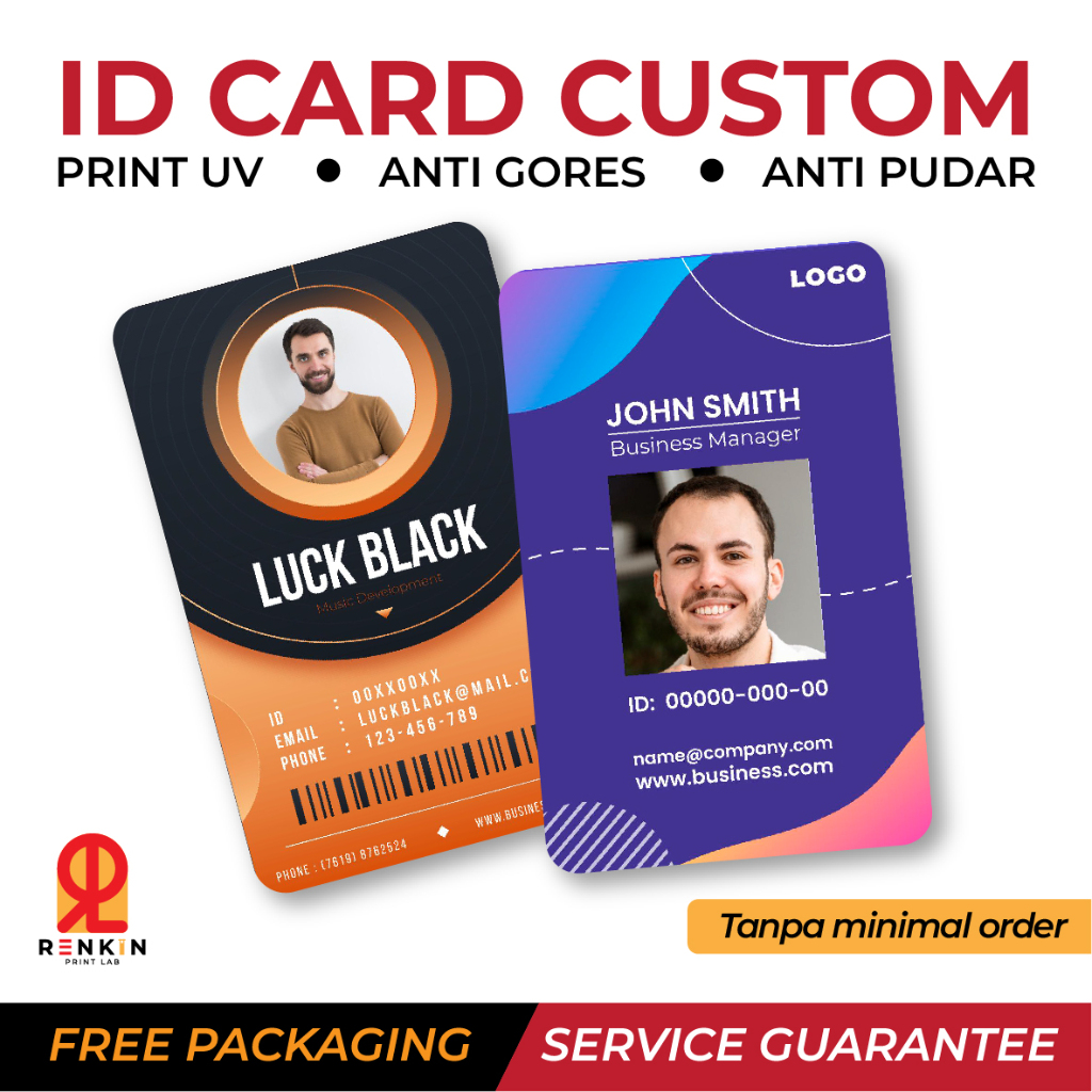 

ID Card PVC Custom | Name Tag PVC