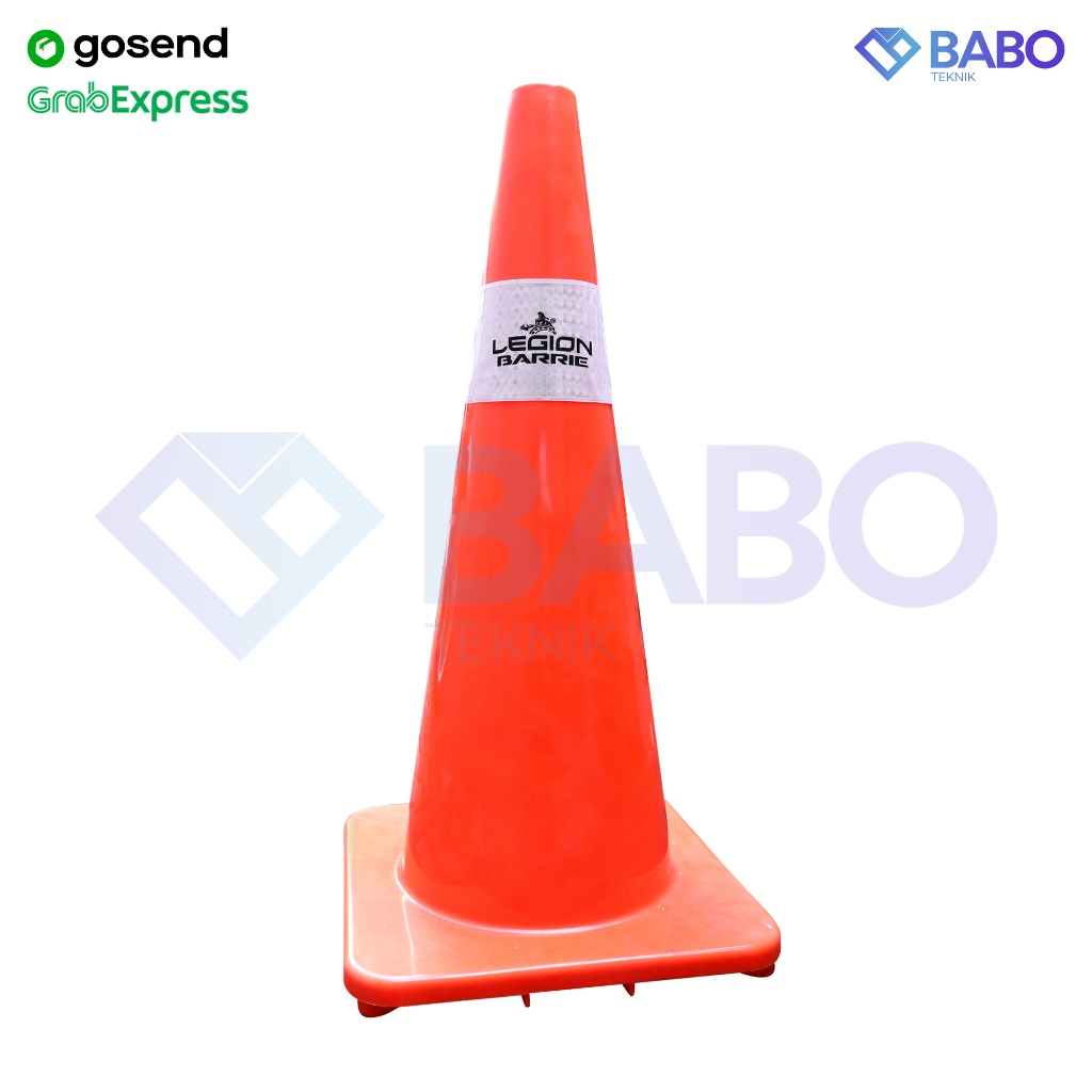 GOSEND - Safety Traffic Cone Kerucut Lalu Lintas 70cm Legion Safety Traffic Cone 70CM Kerucut Lalu L