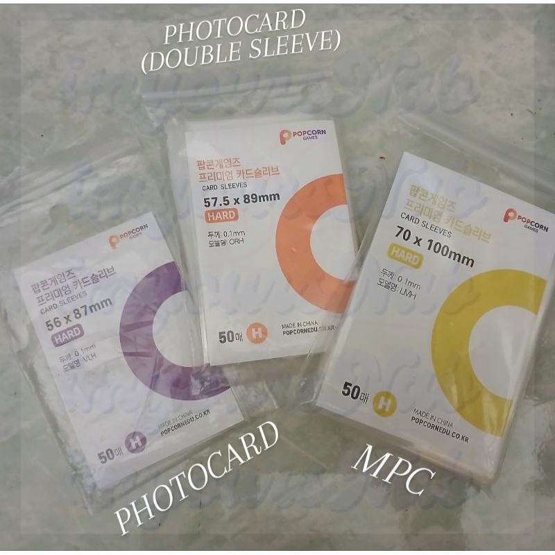 [eceran/satuan] MPC INNER SLEEVE Photocard Pelindung Foto Tebal Popcorn