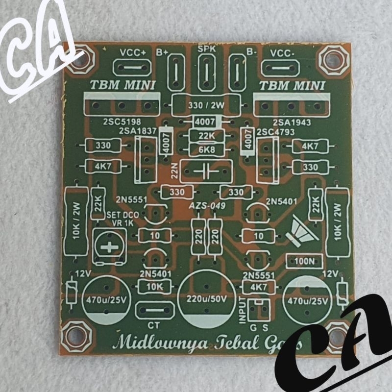 PCB POWER AMPLIFIER TBM MINI MIDLOW TEBAL