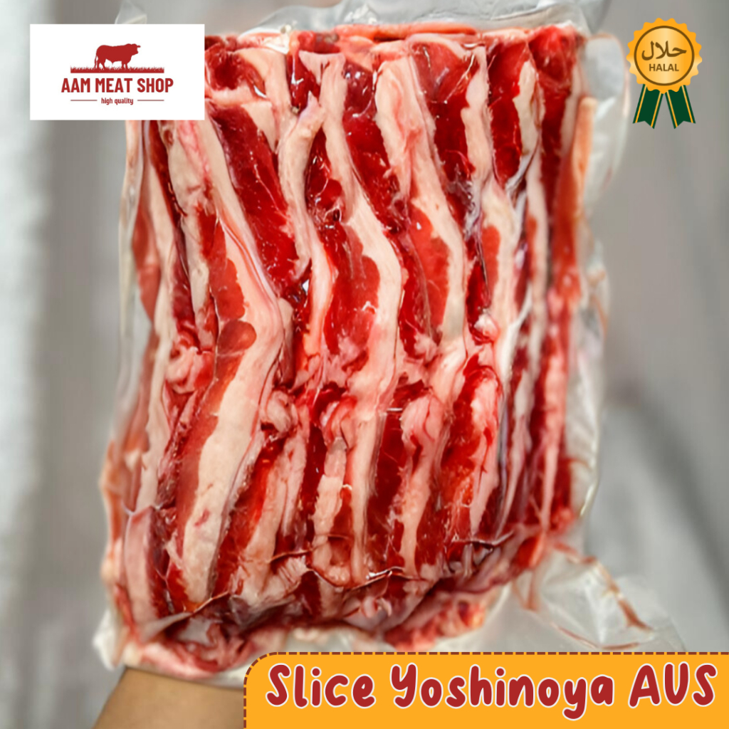 

Beef Slice Shortplate Yoshinoya 1 kg Premium Fresh Frozen 100% Halal