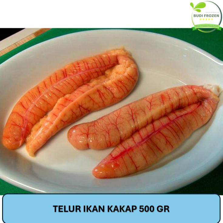

TELUR IKAN KAKAP / TELUR IKAN KAKAP FROZEN 500 GR